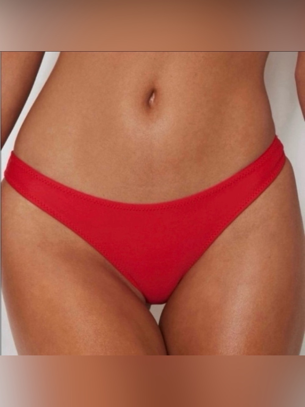 NWT White Fox Boutique Malia Red Bikini Bottoms XL